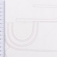 86899-Gardinenstoff-Leinenstruktur-Stickerei-Art-Dec---wollweiss-grau-280cm-Breite-86899-06.jpg Gardinenstoff Leinenstruktur Stickerei Art Decó wollweiß grau 280cm Breite