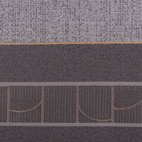 Vorhangstoff Dekostoff Jacquard Streifen Art Decó grau 160cm Breite