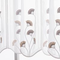 86903-Scheibengardinen-Meterware-naehfrei-Stickerei-Fransen-Blumen-weiss-grau-beige-70cm-Hoehe-86903-04.jpg Scheibengardinen Meterware nähfrei Stickerei Fransen Blumen weiß grau beige 70cm Höhe