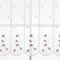 86903-Scheibengardinen-Meterware-naehfrei-Stickerei-Fransen-Blumen-weiss-grau-beige-70cm-Hoehe-86903-06.jpg Scheibengardinen Meterware nähfrei Stickerei Fransen Blumen weiß grau beige 70cm Höhe