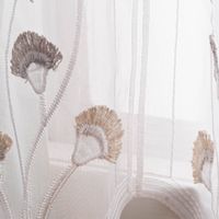 86904-Scheibengardinen-Meterware-naehfrei-Stickerei-Fransen-Blumen-weiss-grau-beige-100cm-Hoehe-87290-05.jpg Scheibengardinen Meterware nähfrei Stickerei Fransen Blumen weiß grau beige 100cm Höhe