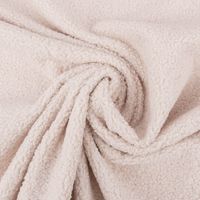 Polsterstoff Dekostoff Wool Deluxe Boucle-Optik Teddy beige 1,40m