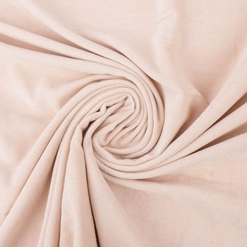Samtstoff Baumwollsamt Dekostoff Velvet Algodon uni beige 1,42m