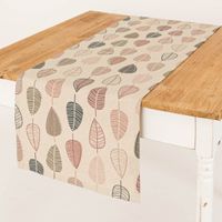 87003-Tischlaeufer-Scandi-Retro-Leaves-Blaetter-natur-rosa-40x160cm-von-SCHoeNER-LEBEN--IMG-KW17-252.jpg Tischläufer Scandi Retro Leaves Blätter natur rosa 40x160cm von SCHÖNER LEBEN.