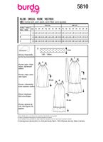 Burda Schnittmuster 5810 Damen Kleid