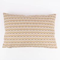 Kissenhülle Mira Hexagon beige gelb von SCHÖNER LEBEN. 30x50cm