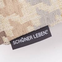 Kissenhülle Mira Hahnentritt beige gelb von SCHÖNER LEBEN. Detail