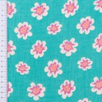 87125-Musselin-Stoff-Double-Gauze-Mafleur-Blueten-gruen-rosa-1-30m-Breite-87125-05.jpg Musselin Stoff Double Gauze Mafleur Blüten grün rosa 1,30m Breite