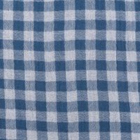 87132-Musselin-Stoff-Double-Gauze-Doubleface-Vichy-Karo-blau-weiss-1-30m-Breite-87132-03.jpg Musselin Stoff Double Gauze Doubleface Vichy Karo blau weiß 1,30m Breite