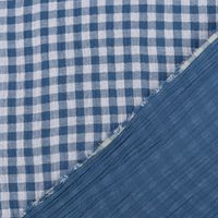 87132-Musselin-Stoff-Double-Gauze-Doubleface-Vichy-Karo-blau-weiss-1-30m-Breite-87132-07.jpg Musselin Stoff Double Gauze Doubleface Vichy Karo blau weiß 1,30m Breite