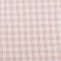 Musselin Stoff Double Gauze Doubleface Vichy Karo beige weiß 1,30m Breite