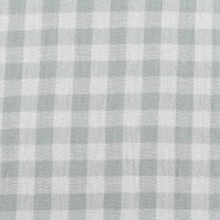 Musselin Stoff Double Gauze Doubleface Vichy Karo grün weiß 1,30m Breite