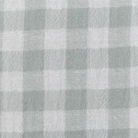 Musselin Stoff Double Gauze Doubleface Vichy Karo grün weiß 1,30m Breite