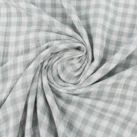 87135-Musselin-Stoff-Double-Gauze-Doubleface-Vichy-Karo-gruen-weiss-1-30m-Breite-87135-06.jpg Musselin Stoff Double Gauze Doubleface Vichy Karo grün weiß 1,30m Breite