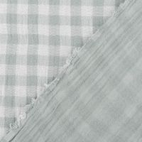 87135-Musselin-Stoff-Double-Gauze-Doubleface-Vichy-Karo-gruen-weiss-1-30m-Breite-87135-07.jpg Musselin Stoff Double Gauze Doubleface Vichy Karo grün weiß 1,30m Breite