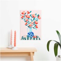 Set für Malen nach Zahlen mit Blumen in einer Vase Dekobeispiel