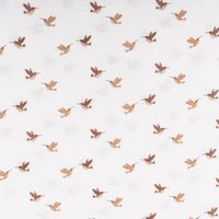 87149-Musselin-Stoff-aus-Baumwolle-Voegel-Kolibri-offweiss-braun-1-35m-Breite-87149-02.jpg Musselin Stoff aus Baumwolle Vögel Kolibri offweiß braun 1,35m Breite