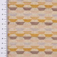 Tischläufer Mira Hexagon beige gelb 40x160cm von SCHÖNER LEBEN. Stoff