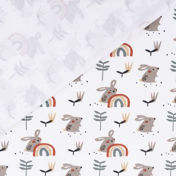 Jerseystoff Jersey Stoff Hase Jersey Stoff Baumwolljersey LADINO