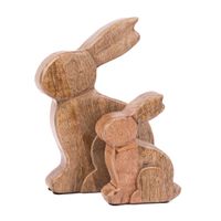 87224-Dekofigur-Hase-aus-Holz-massiv-natur-11x4x15-5cm-87224-Gruppe-01.jpg 2 Dekofiguren HAse groß und klein sitzend nebeneinander