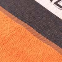 HAndtuch mit Banderole Anti stress handtuch orange  detail banderola
