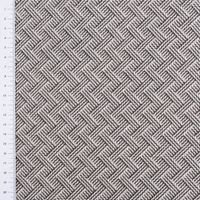 Polsterstoff Dekostoff Jacquard Flachgewebe Alba Chevron schwarz wollweiß 1,40m Breite