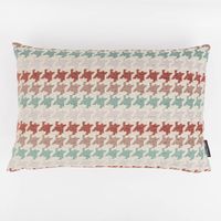 Kissenhülle Hahnentritt beige rot türkis von SCHÖNER LEBEN. 40x60