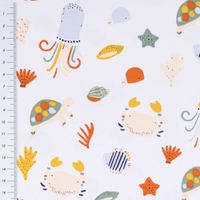 87408-Jersey-Stoff-OCEAN-ANIMALS-Krabbe-Schildkroete-weiss-bunt-1-5m-Breite-DSC-9073.jpg Jersey Stoff Melange ELEPHANTS Elefanten Silhouette Palmen ecru grün 1,45m Breite