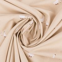 87466-Baumwollstoff-Popeline-Stoff-Gaense-beige-weiss-1-45m-Breite-87466-06.jpg Baumwollstoff Popeline Stoff Gänse beige weiß 1,45m Breite