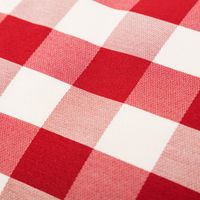 Kissenhülle Karos rot weiß von SCHÖNER LEBEN. Detail Stoff