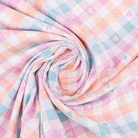 87515-Flanell-Stoff-aus-Baumwolle-Karo-Herzen-pink-mint-gruen-1-45m-Breite-87515-06.jpg Flanell Stoff aus Baumwolle Karo Herzen pink mint grün 1,45m Breite