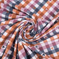87516-Flanell-Stoff-aus-Baumwolle-Karo-Herzen-blau-braun-lila-1-45m-Breite-87516-06.jpg Flanell Stoff aus Baumwolle Karo Herzen blau braun lila 1,45m Breite