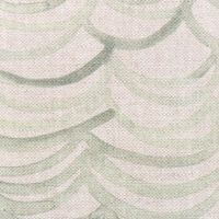 Baumwollstoff Dekostoff Halbpanama Digitaldruck Leinenlook Wellen natur grün 1,40m Breite