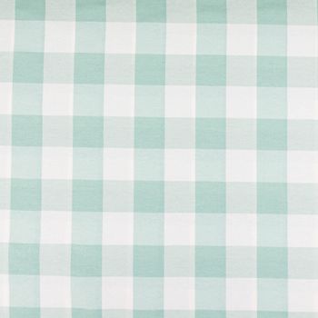 Dekostoff Baumwoll-Mischgewebe große Karos 5,5x5,5cm mintgrün weiß 2,80m Breite