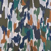 Sweatstoff Meterware Soft Sweat ABSTRACT beige grün blau 1,5m Breite