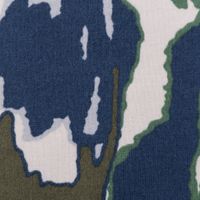 Sweatstoff Meterware Soft Sweat ABSTRACT beige grün blau 1,5m Breite