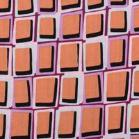 Viskose Stoff Radiance für Bekleidung ABSTRACT Kästchen lachs violett 1,4m Breite