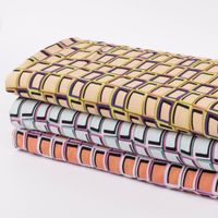 Viskose Stoff Radiance für Bekleidung ABSTRACT Kästchen beige grün 1,4m Breite