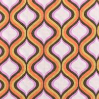 Baumwollstoff Popeline Fine Poplin GEOMETRIC Retro Trellis ecru grün 1,45m Breite