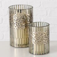 87701-2er-Set-Windlicht-aus-Glas-Mosaik-silber-13-5-und-20cm-hoch-Detailbild-KEiyPzTK-large.jpg 2 Windlichter groß und klein aus Glas im Mosaikmuster silber