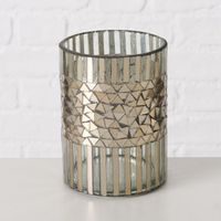 87701-2er-Set-Windlicht-aus-Glas-Mosaik-silber-13-5-und-20cm-hoch-Einzelbild-segmReGW-large.jpg Windlicht aus Glas im Mosaikmuster silber klein