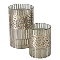 87701-2er-Set-Windlicht-aus-Glas-Mosaik-silber-13-5-und-20cm-hoch-Freisteller-Hauptbil-UfyX63M0-large.jpg 2 Windlichter groß und klein aus Glas im Mosaikmuster silber