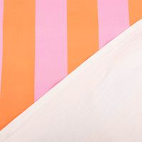 Baumwollstoff Dekostoff Halbpanama Digitaldruck Streifen orange pink 1,40m Breite