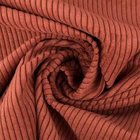Cord Polsterstoff mit Fleckschutz Capri uni terracotta-braun 1,45m Breite