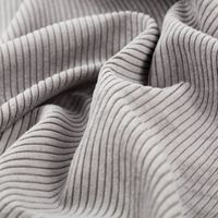 Cord Polsterstoff mit Fleckschutz Capri uni grau 1,45m Breite