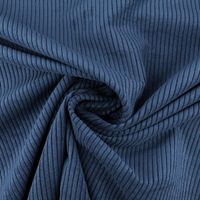 Cord Polsterstoff mit Fleckschutz Capri uni blau 1,45m Breite