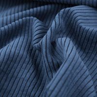 Cord Polsterstoff mit Fleckschutz Capri uni blau 1,45m Breite