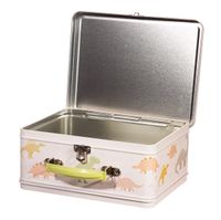 87740-Lunch-Box-Koffer-mit-Dinos-aus-Metall-beige-bunt-22x17x10cm-von-Sass-und-Belle-EVER003-B.jpg Lunchbox als Metallkoffer mit Dinomotiv in beige bunt geöffnet