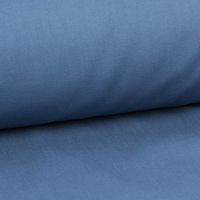 Baumwollstoff Meterware Fahnentuch uni jeans blau 1,45m Breite
