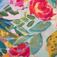 Viskose Stoff Radiance für Bekleidung Blumenstrauss Blüten Digitaldruck bunt 1,4m Breite